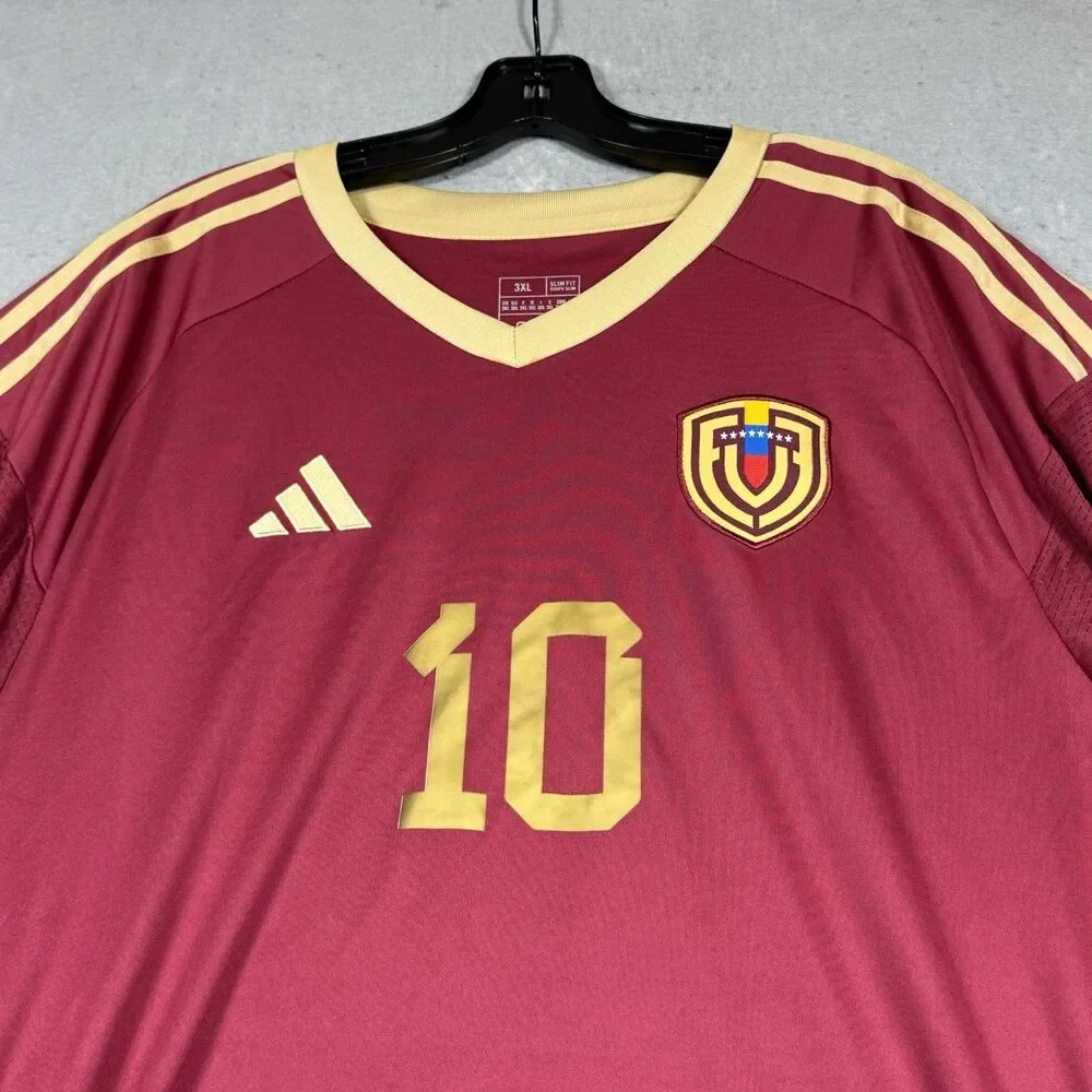 Adidas Venezuela Soteldo #10 Soccer Jersey Red Men’s Size XXXL 3XL